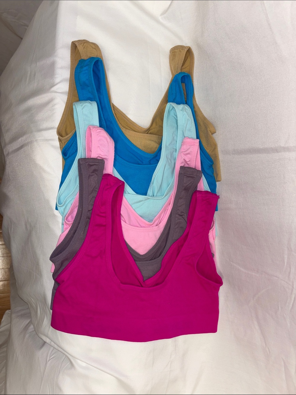 Women's Seamless Scoop Bralette - Multi-Color Pack - Picture 2 of 10